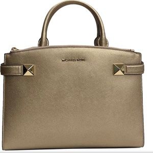 Michael Kors Gold Karla Satchel - Like New